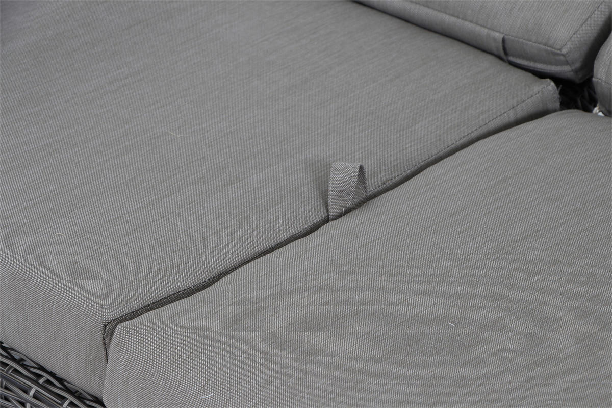 LOUNGEGARNITUR 4-teilig   72/206/103 cm Aluminium  - Grau, Basics, Keramik/Kunststoff (72/206/103cm) - Siena Garden