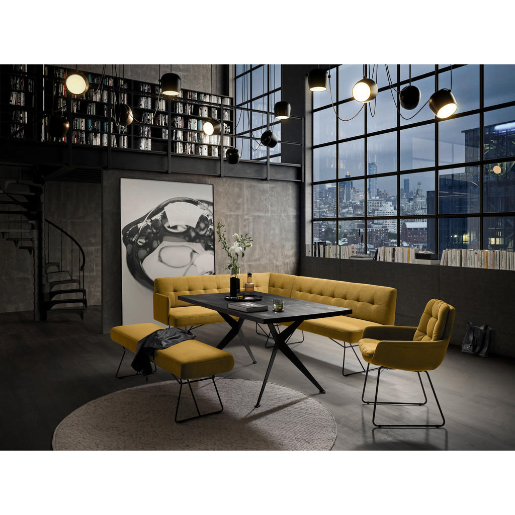 Thumbnail - Johann Jakob Eckbank, Grün, Textil, 6-Sitzer, 232x180 cm, Goldenes M, DGM-Emissionslabel, DGM-Klimapakt, Oeko-Tex® Stand...