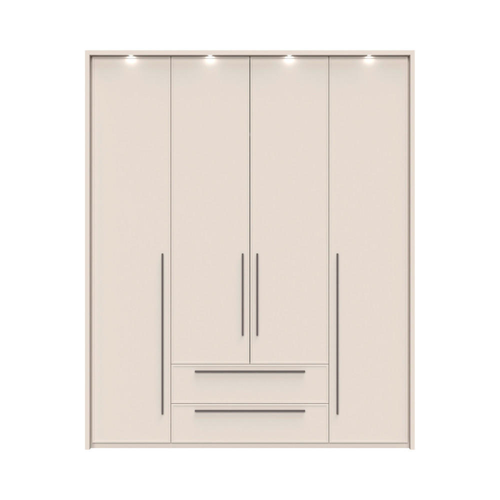 ORMAR SA KLASIČNIM VRATIMA  187/226/60 cm  - Dizajnerski, pločasti materijal/plastika (187/226/60cm)