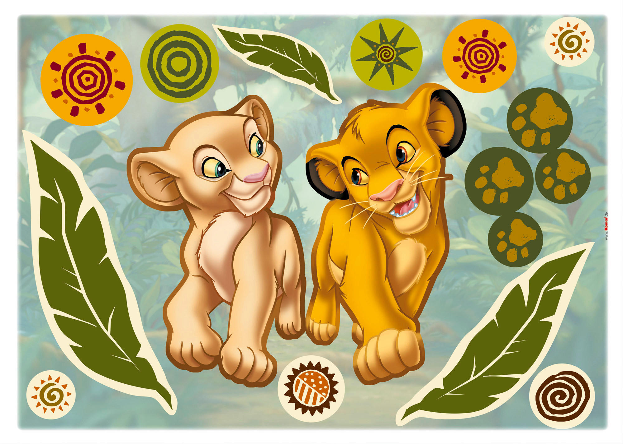 DEKOSTICKER 50/70 cm     - Klar/Gelb, LIFESTYLE, Kunststoff (50/70cm)