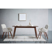 ESSTISCH Akaziefarben rechteckig  ausziehbar  - Akaziefarben, MODERN, Holz (160/76/85cm) - Livetastic