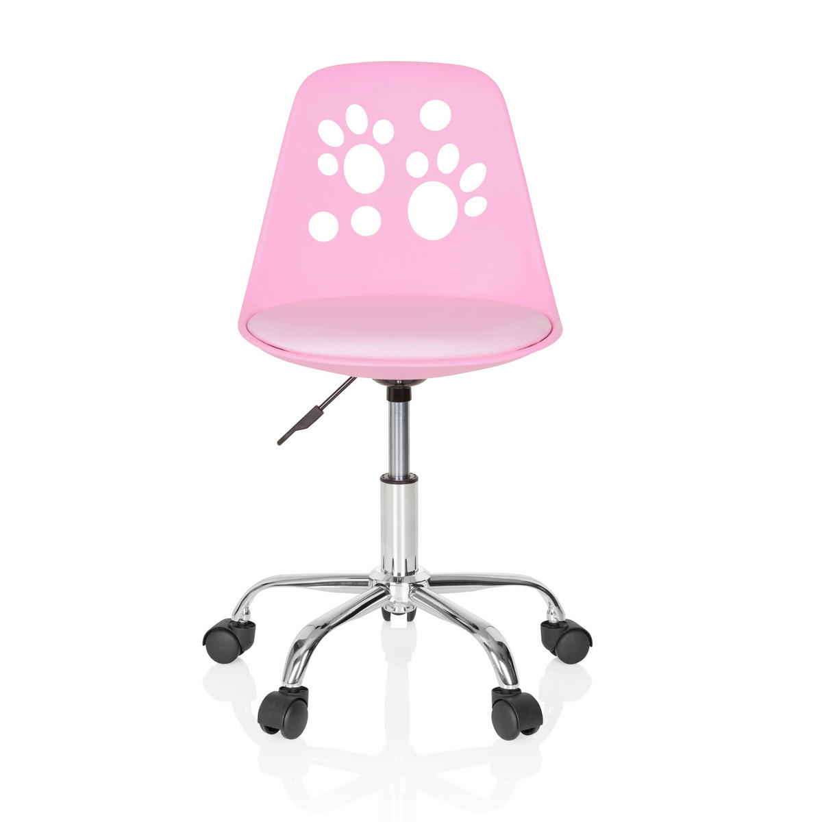 OTOČNÁ ŽIDLE PRO MLÁDEŽ, pink - pink, Moderní, textil/plast (40/72-82/44cm) - MID.YOU