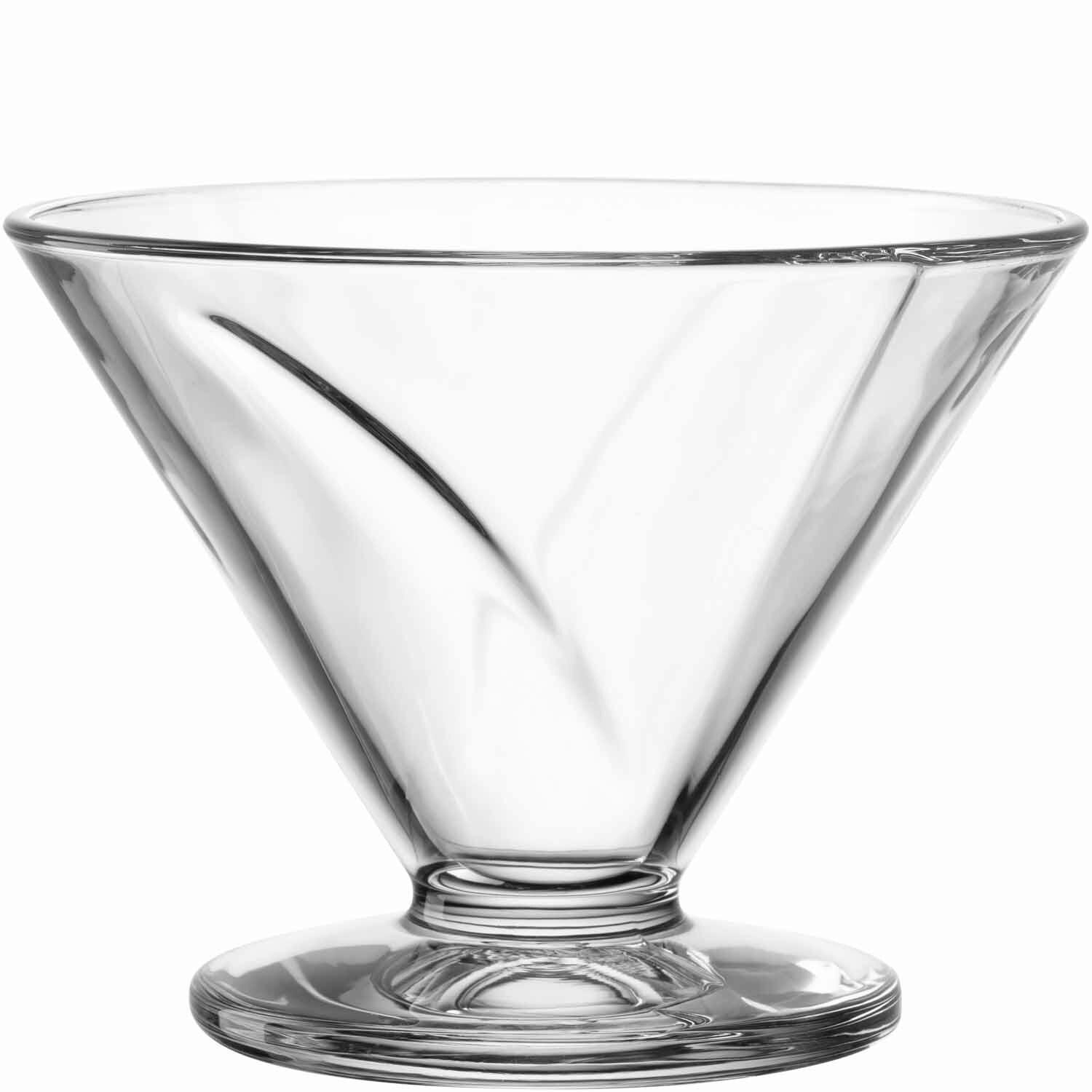 ČINIJA ZA DESERT      12/9/12 cm      - prozirna, Dizajnerski, staklo (12/9/12cm) - Leonardo