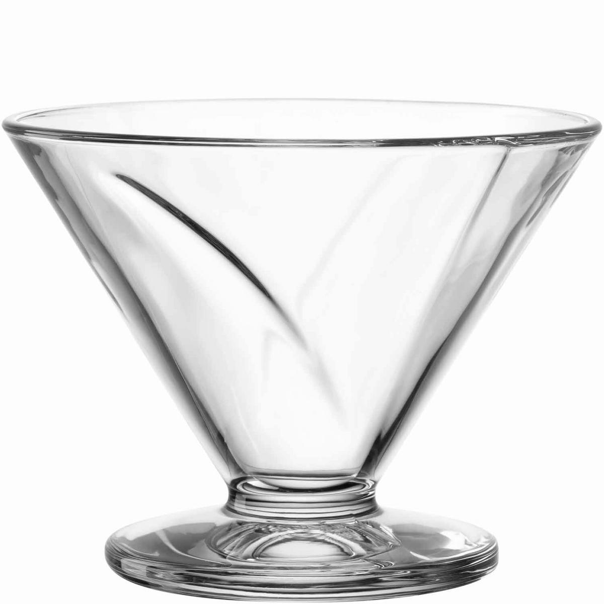 DEZERTNÍ MISKA, sklo, 12/9/12 cm - čiré, Design, sklo (12/9/12cm) - Leonardo