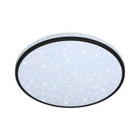 LED-DECKENLEUCHTE 38/7 cm   - Schwarz, Design, Kunststoff (38/7cm)