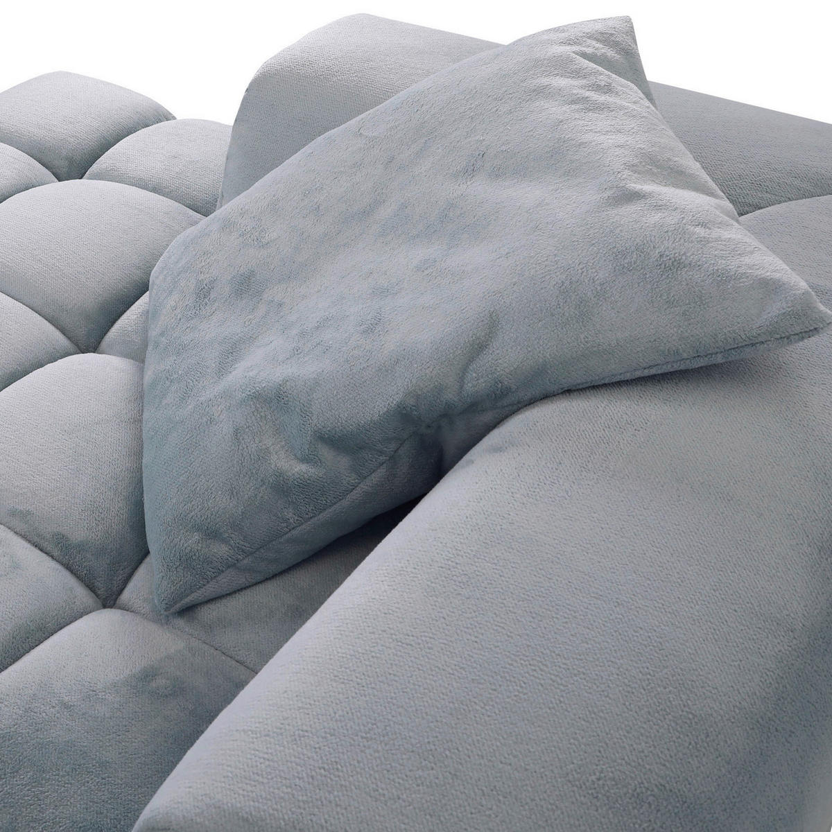 SOFAELEMENT in Plüsch Mintgrün  - Schwarz/Mintgrün, Konventionell, Kunststoff/Textil (125/66/155cm) - Carryhome