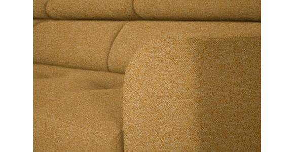 ECKSOFA in Chenille Currygelb 205/280 cm - Currygelb/Schwarz, Design, Textil/Metall (205/280cm) - Xora
