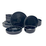 KOMBISERVICE Bastia noro 16-teilig  - Schwarz, Trend, Keramik - Novel