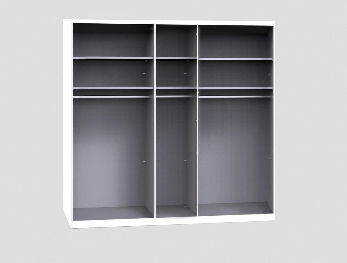 SCHWEBETÜRENSCHRANK in Graphitfarben  - Graphitfarben, Design, Holzwerkstoff/Metall (250/236/67cm) - Novel