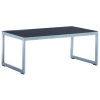 LOUNGETISCH  - Graphitfarben/Grau, Basics, Glas/Metall (110/60/44cm) - Sieger