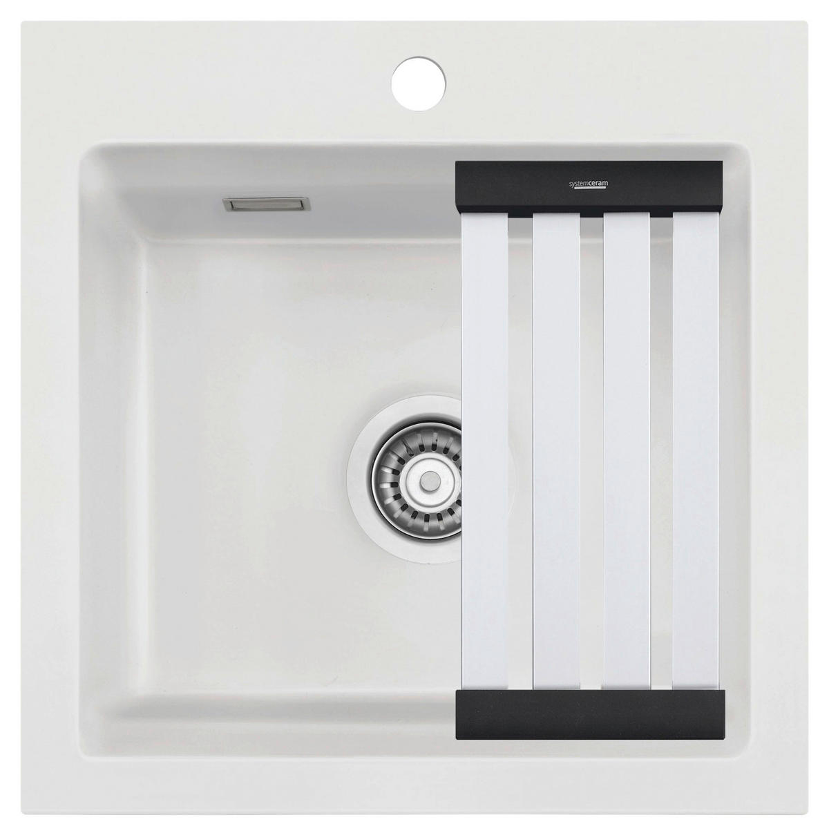 SPÜLE Kara 51 / 50030113  - Weiß, Basics, Keramik (51/20/51cm) - Systemceram