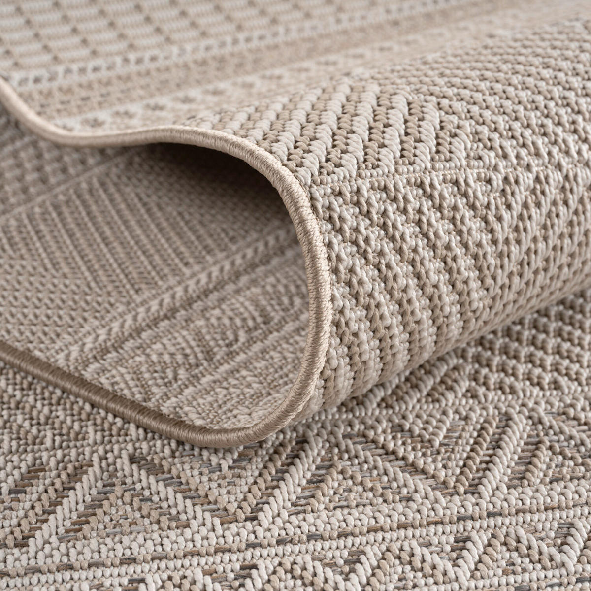 OUTDOORTEPPICH  Wohnzimmer 200 cm Desert Beige rund  - Beige, Design, Textil (200cm) - Ayyildiz 