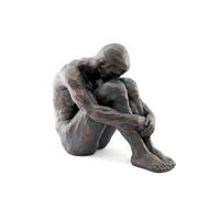 SZOBOR - fekete, Basics, természetes anyagok (33.5/40/23cm)