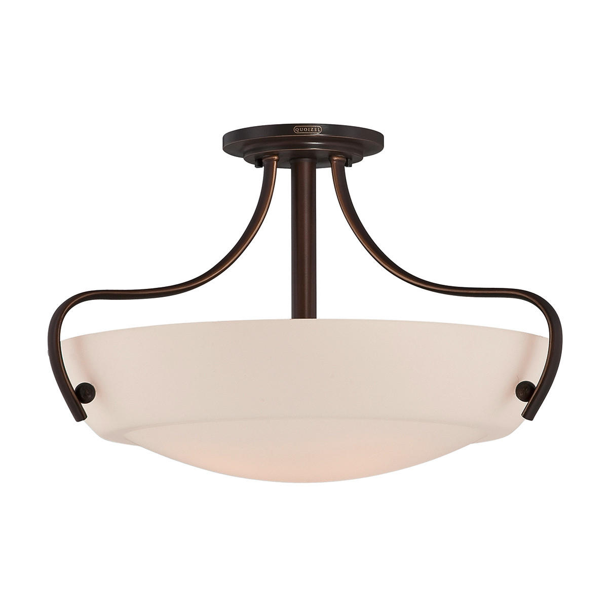 DECKENLEUCHTE  45.7/30.5 cm    - Dunkelbraun/Bronzefarben, Romantik / Landhaus, Glas/Metall (45.7/30.5cm) - Elstead Lighting