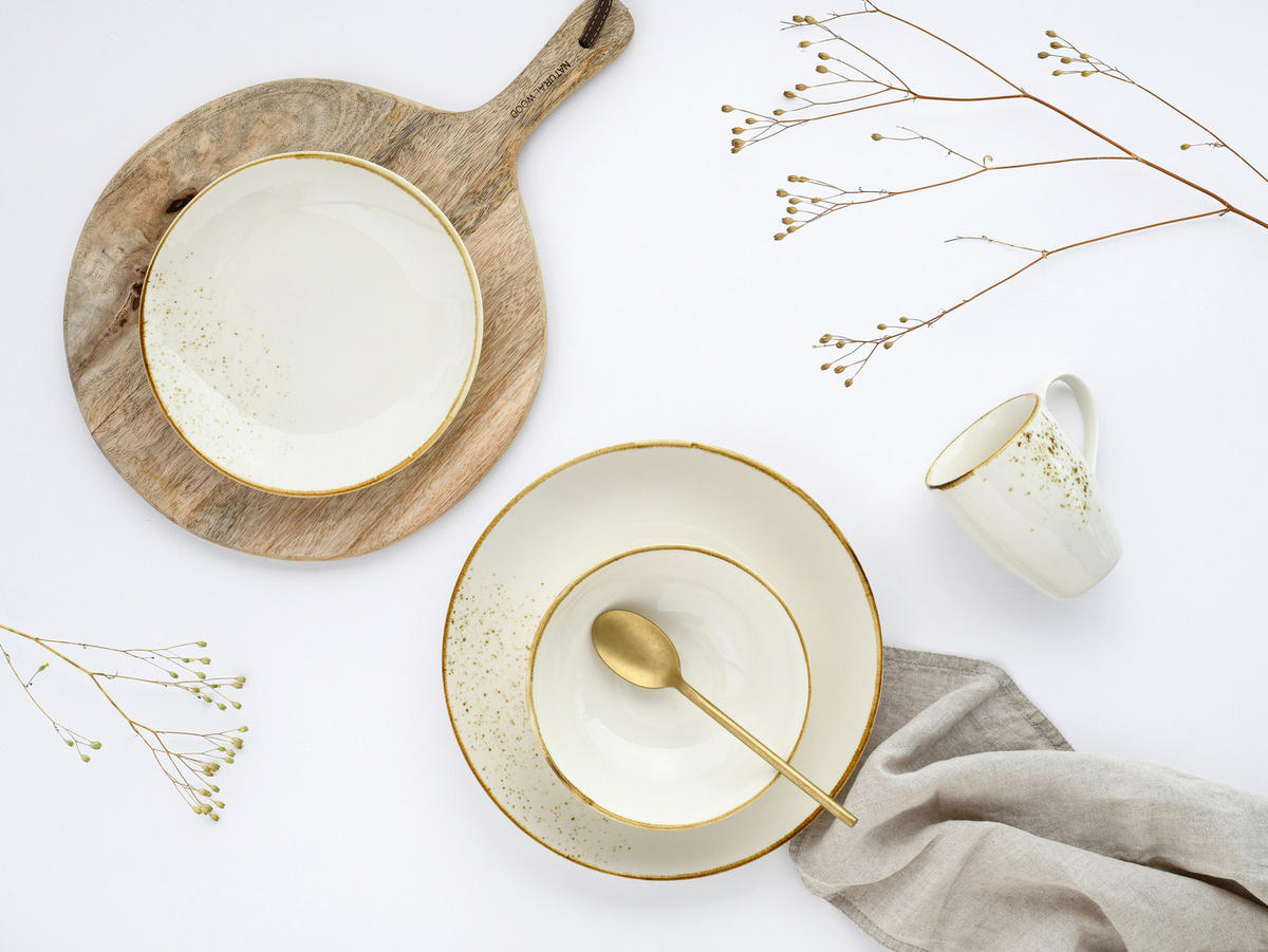 MÜSLISCHALE Nature Collection Creme  - Creme, Basics, Keramik (16,5/6cm) - Creatable