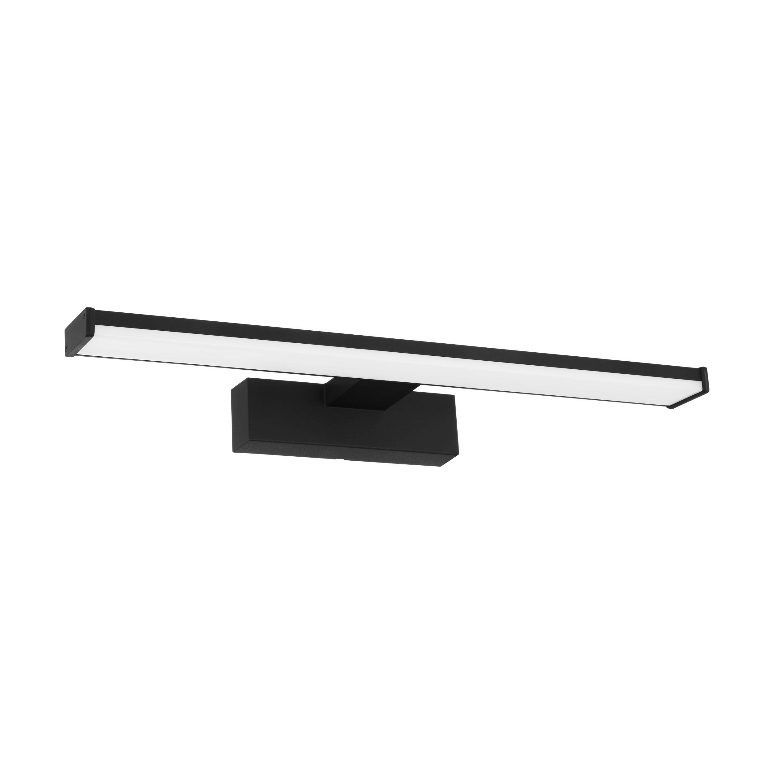 NÁSTĚNNÉ KOUPELNOVÉ SVÍTIDLO, 40/12/4 cm - černá, Konvenční, kov/plast (40/12/4cm) - Eglo
