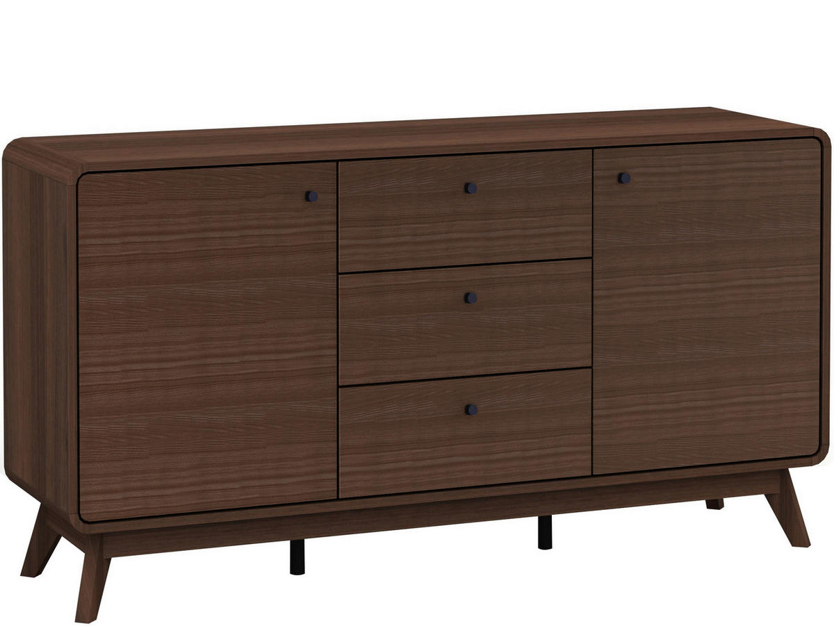 SIDEBOARD 140/75/39 cm  - Walnussfarben, Design, Holz/Holzwerkstoff (140/75/39cm) - MID.YOU