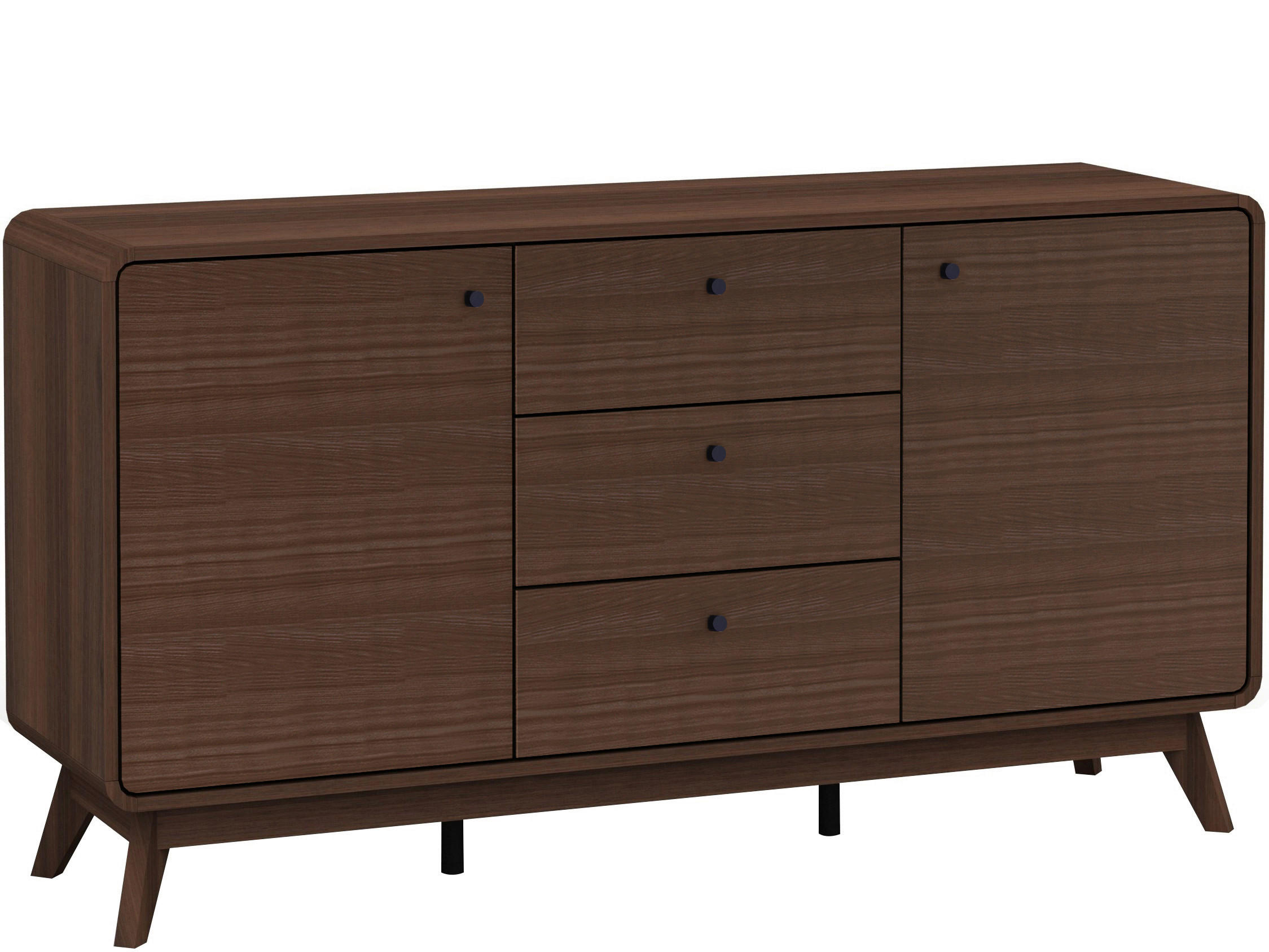 Mid.you Sideboard Cassie Walnuss 140x75x39 cm
