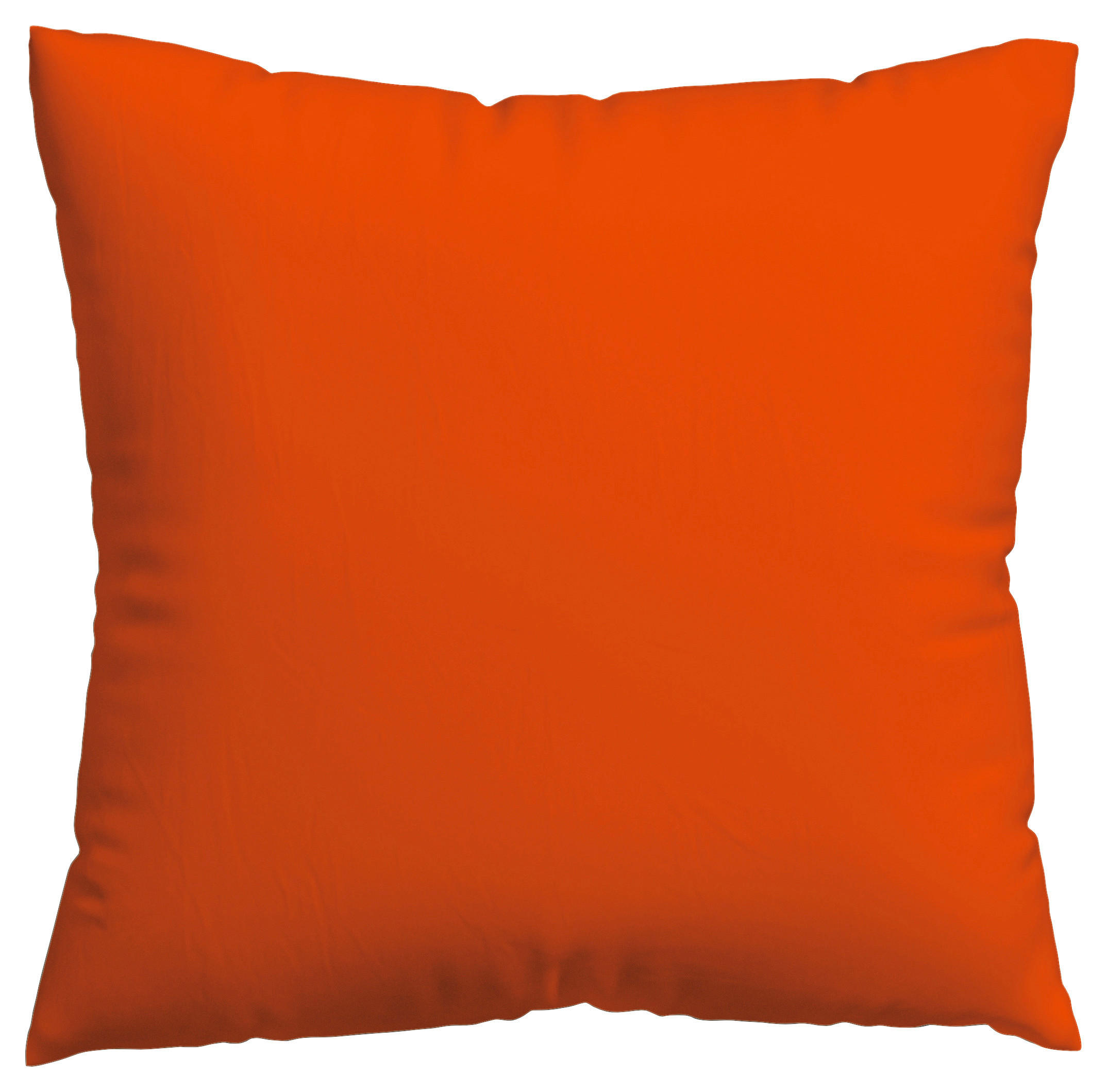 Schlafgut Kopfkissenbezug Woven Satin Dunkelorange 80x80 cm