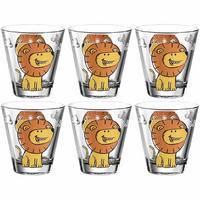KINDER-GLÄSERSET Bambini 6-teilig  - Transparent, Trend, Glas (8,5/9/8,5cm) - Leonardo