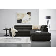 ECKSOFA in Lederlook Anthrazit  263/230 cm  - Anthrazit/Schwarz, MODERN, Kunststoff/Textil (263/230cm) - Hom`in