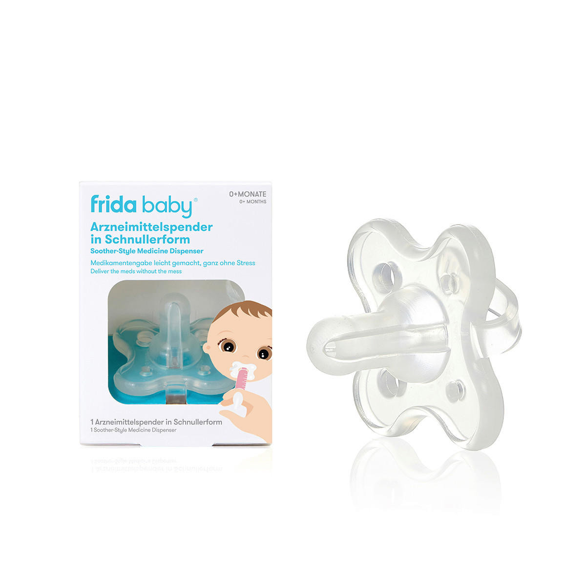 MEDIKAMENTENSCHNULLER FRIDA BABY  - Klar, Basics, Kunststoff (7,5/13,0/4,2cm)