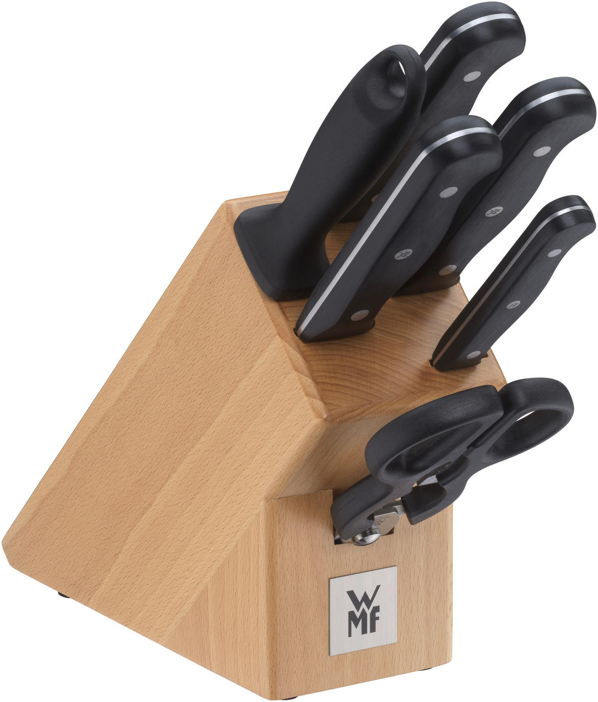 MESSERBLOCK 7-teilig  - Buche Kolonial, Basics, Holz - WMF