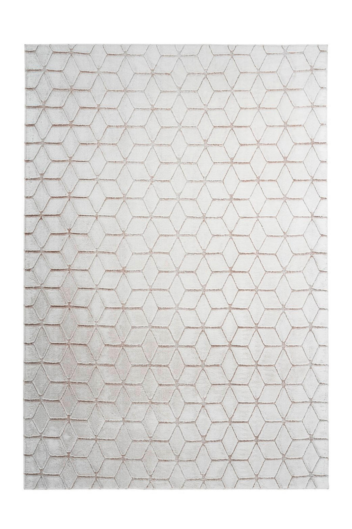 TEPPICH 160/230 cm Vivica 125 Weiß / Taupe Weiß, Taupe  - Taupe/Weiß, KONVENTIONELL, Textil (160/230cm)