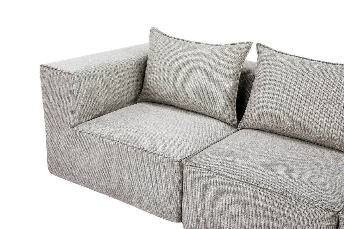 SOFAELEMENT in Webstoff Naturfarben  - Naturfarben, Design, Kunststoff/Textil (90/80/90cm) - Carryhome
