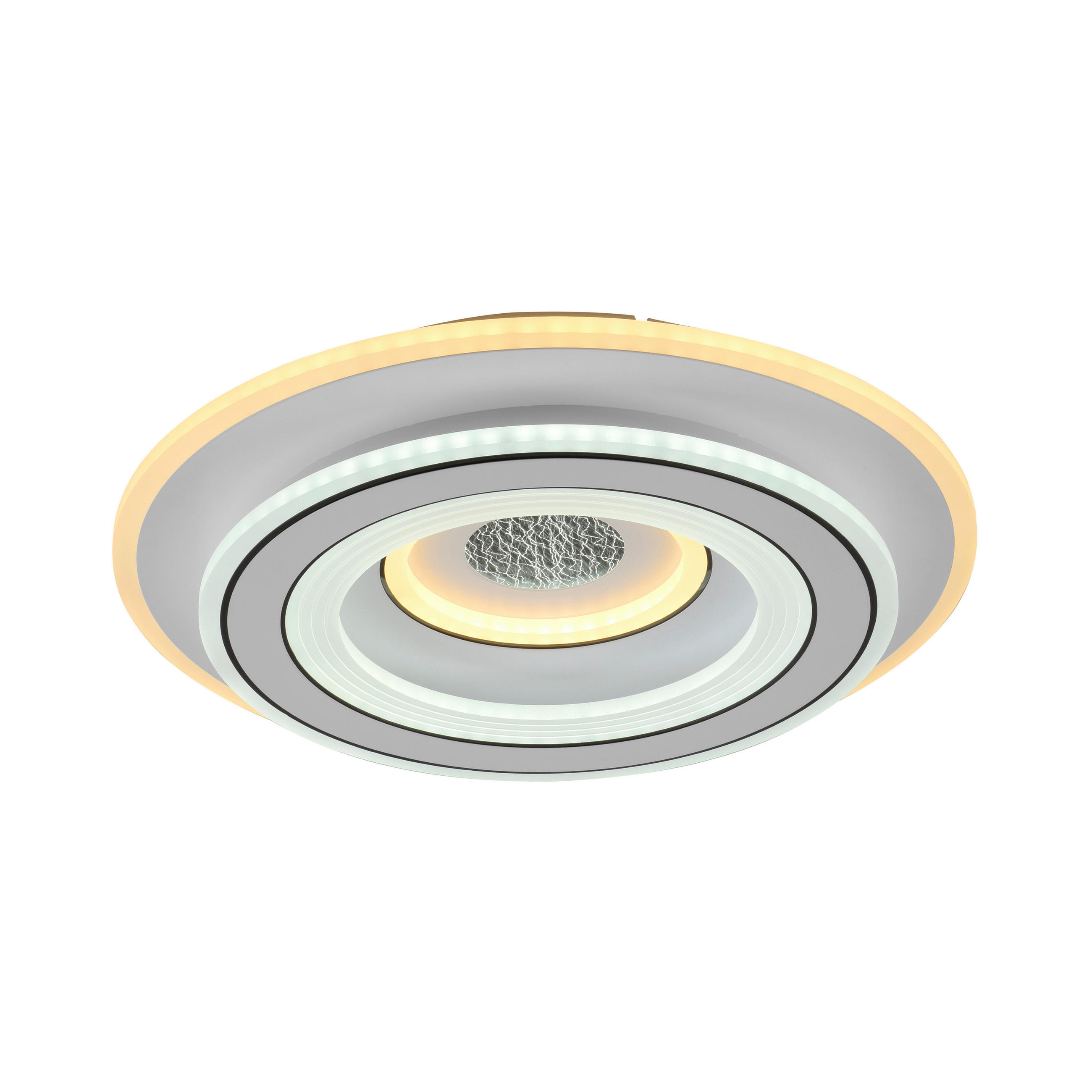 STROPNA LED-SVETILKA   38 W  3000-6500 K 230 V  - bela, Design, kovina/umetna masa (40cm)