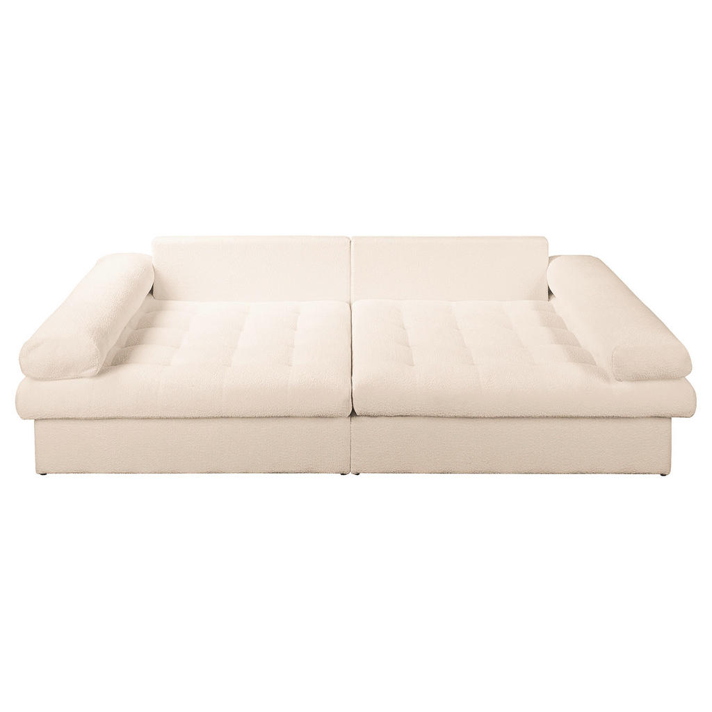 Thumbnail - Livetastic Bigsofa Naomi, Creme, Textil, Füllung: Schaumstoffflocken,Schaumstoffflocken, 284x94x148 cm, Made in EU, FSC ...