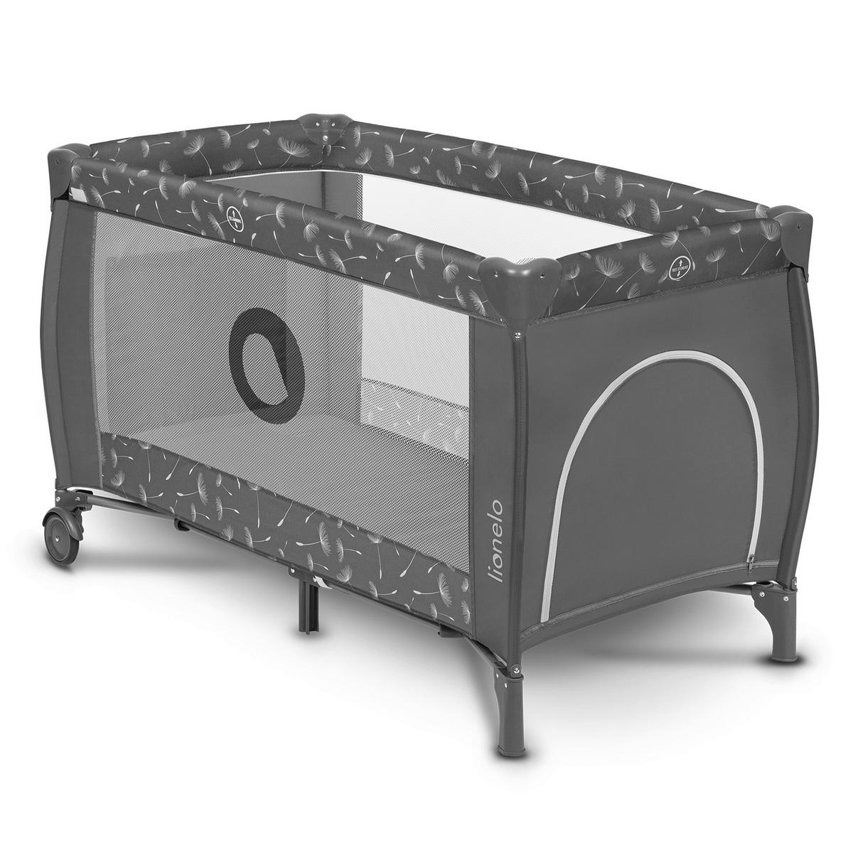 REISEBETT Sven Plus  71/86/127 cm  - Dunkelgrau/Grau, Basics, Kunststoff (71/86/127cm) - Lionelo