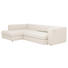 Ecksofa Creme Rücken echt - Creme/Schwarz, Design, Kunststoff/Textil (194/304cm) - Dieter Knoll Ecksofa Creme Rücken echt - Creme/Schwarz, Design, Kunststoff/Textil (194/304cm) - Dieter Knoll