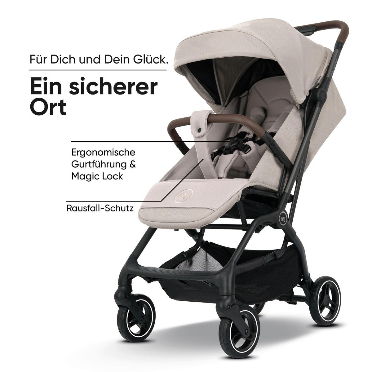 BUGGY PICO3  - Beige, Basics, Textil/Metall (94.5/44/105.5cm) - My Junior