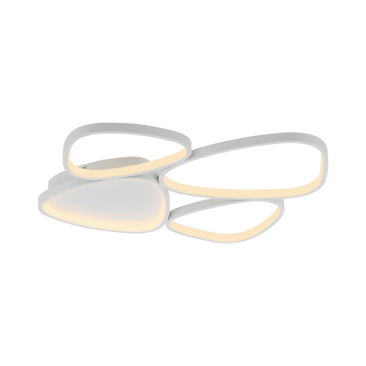 LED-DECKENLEUCHTE 69,5/66/6,2 cm   - Weiß, Design, Kunststoff/Metall (69,5/66/6,2cm) - Schöner Wohnen