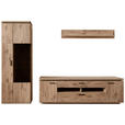 WOHNWAND  in Eichefarben  295/208/50 cm  - Eichefarben/Anthrazit, KONVENTIONELL, Glas/Holzwerkstoff (295/208/50cm) - Cantus