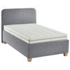 POLSTERBETT 140/200 cm  in Grau  - Weiss/Grau, Konventionell, Holz/Textil (140/200cm) - Beldomo - Sleep