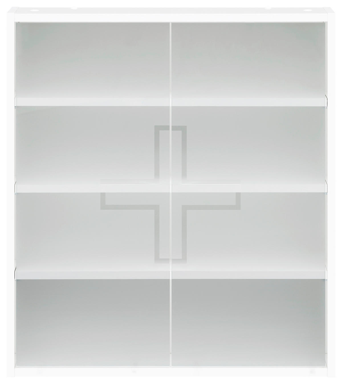 MEDIZINSCHRANK 64,2/71,4/19,6 cm  - Weiß, MODERN, Glas/Holzwerkstoff (64,2/71,4/19,6cm) - Stylife