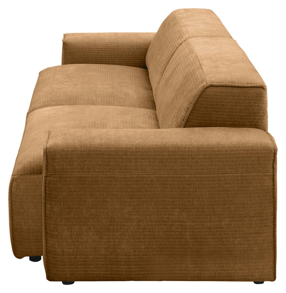 BIGSOFA in Chenille Braun  - Schwarz/Braun, Design, Kunststoff/Textil (238/71/101cm) - Pure Home Lifestyle