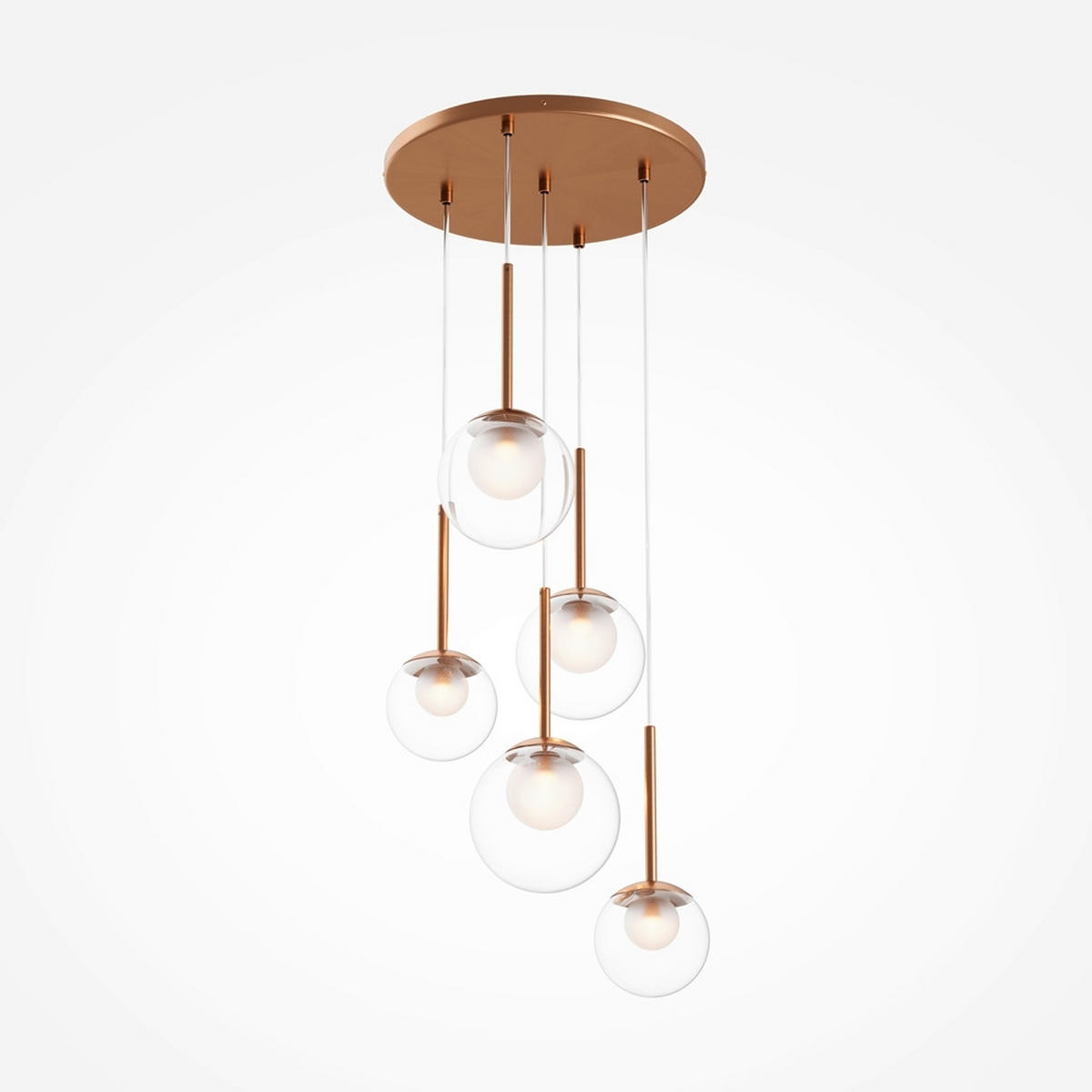 PENDELLEUCHTE 45/64,1 cm    - Goldfarben, Modern, Metall (45/64,1cm) - MAYTONI