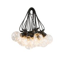 LICHTERKETTE  - Klar/Schwarz, Basics, Kunststoff (750/8/14cm) - Globo