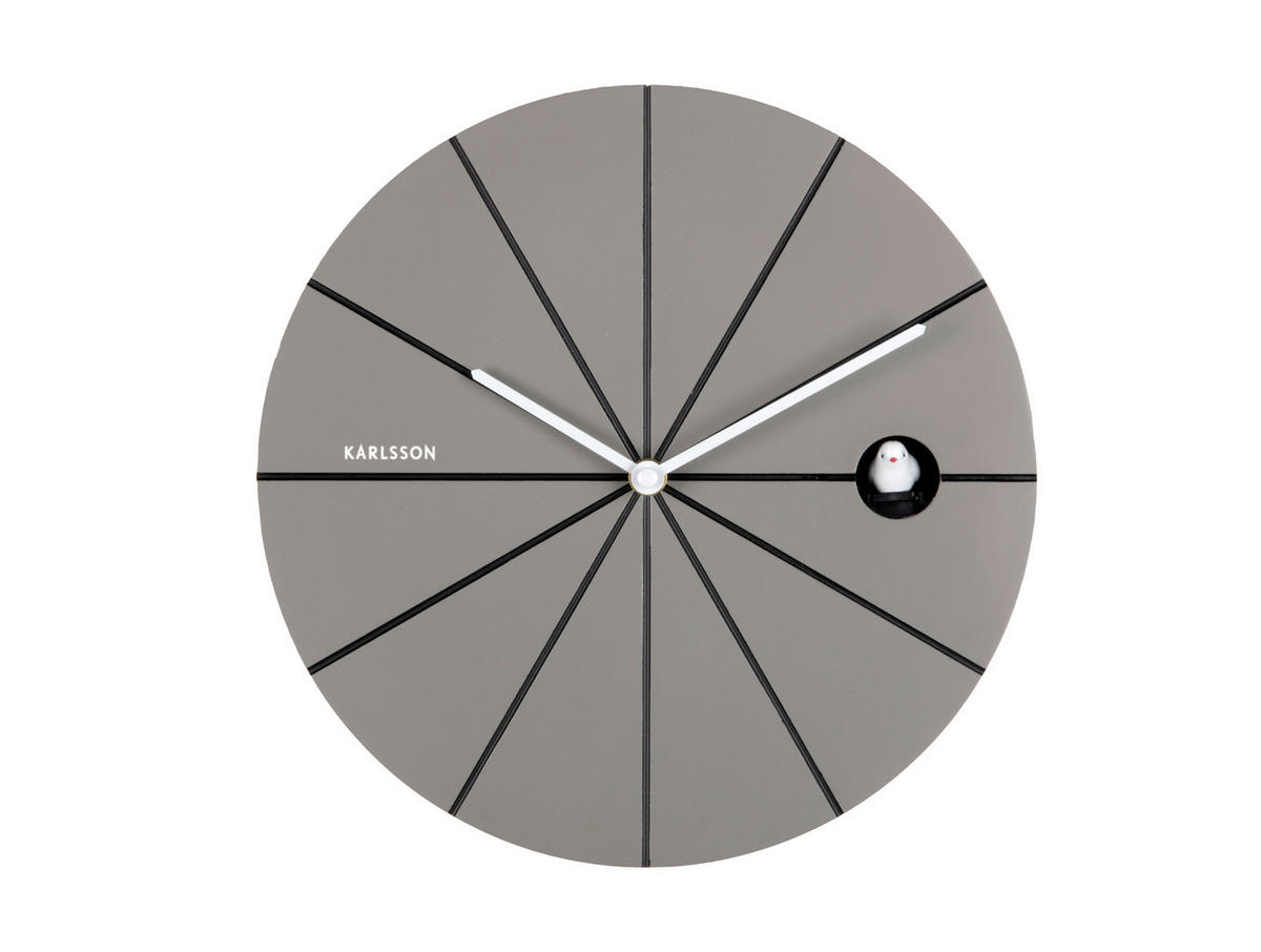 UHR  Dunkelgrau 29 cm  - Dunkelgrau, Basics, Kunststoff (29cm) - Karlsson