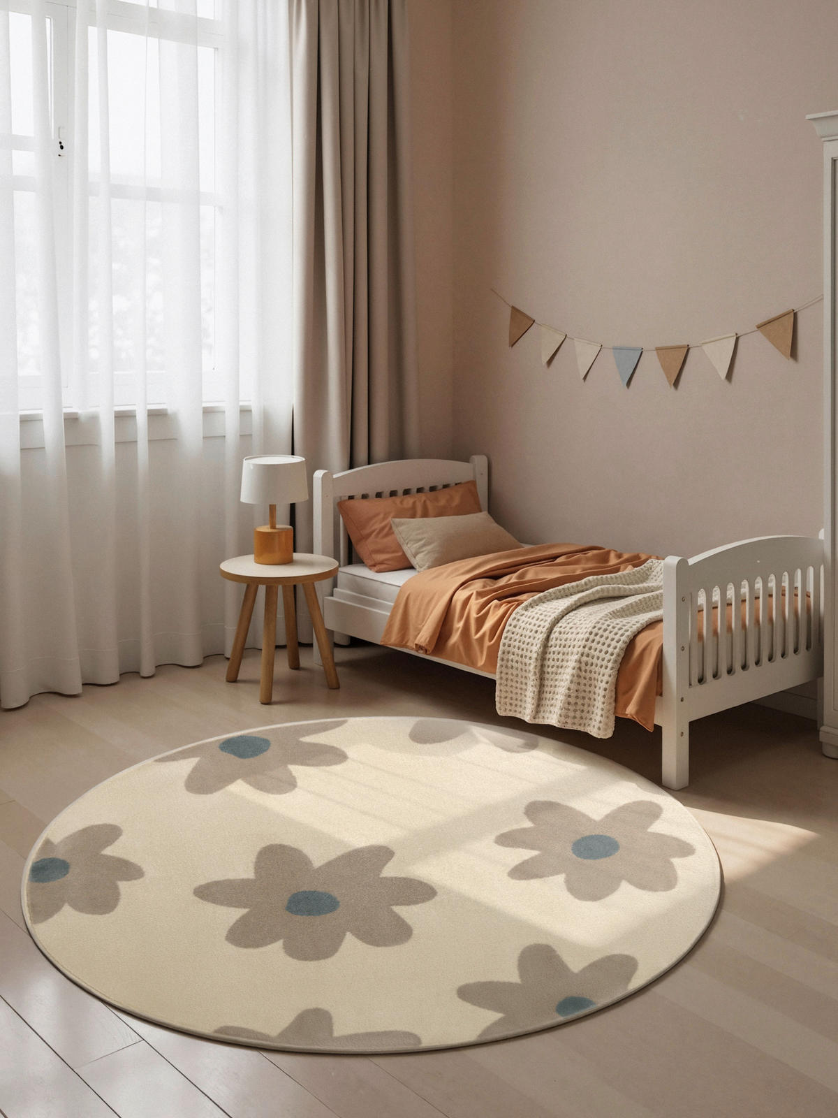 KINDERTEPPICH 160 cm Adventures Blume  - Multicolor/Creme, Design, Kunststoff/Textil (160cm) - Hanse Home