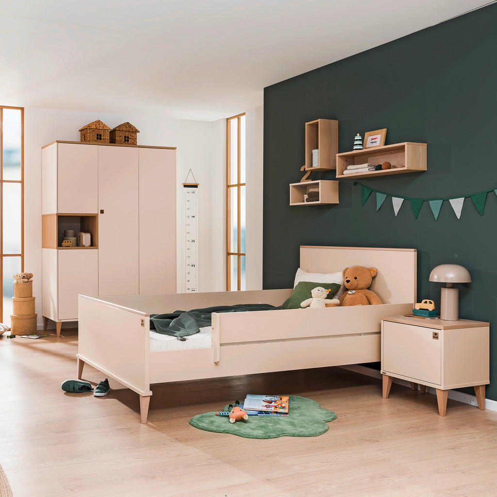 Thumbnail - Paidi Babykleiderschrank Mila & Ben, Buche, Beige, Holzwerkstoff, massiv, 141.2x205.8x51.3 cm, Blauer Engel, Goldenes M,...