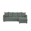 ECKSOFA in Chenille Grau  - Grau, Design, Textil (254/160cm) - MID.YOU
