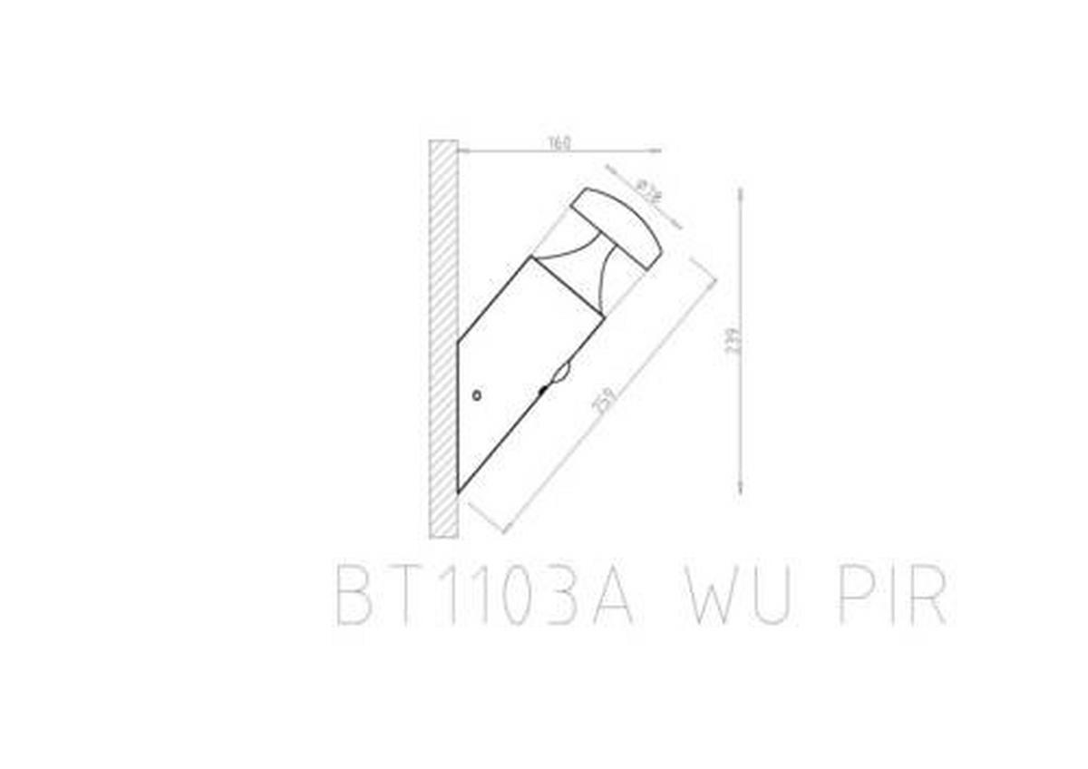 ZUNANJA STENSKA SVETILKA        8/24 cm       - prozorno, Basics, kovina/umetna masa (8/24cm) - Globo