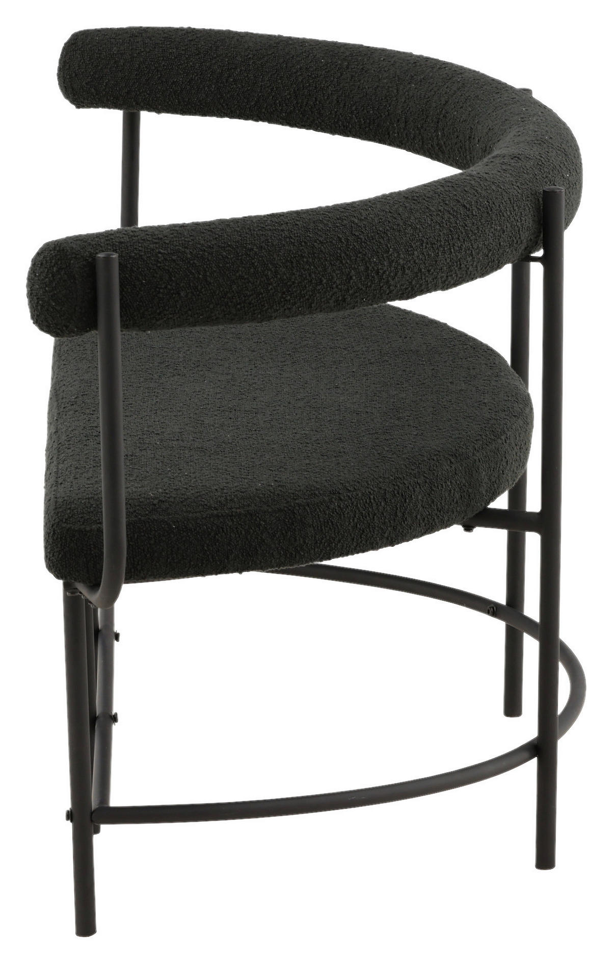 SITTBÄNK i metall, textil svart  - svart, Design, metall/textil (165/75/51cm) - Livetastic