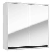 SPIEGELSCHRANK 60/60/20 cm  - Anthrazit/Weiß, Basics, Holzwerkstoff (60/60/20cm) - MID.YOU