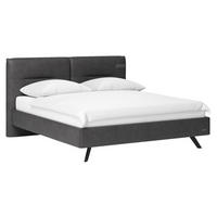 POLSTERBETT 180/200 cm,  in Dunkelgrau,  - Dunkelgrau/Schwarz, Design, Textil/Metall (180/200cm) - Joop!