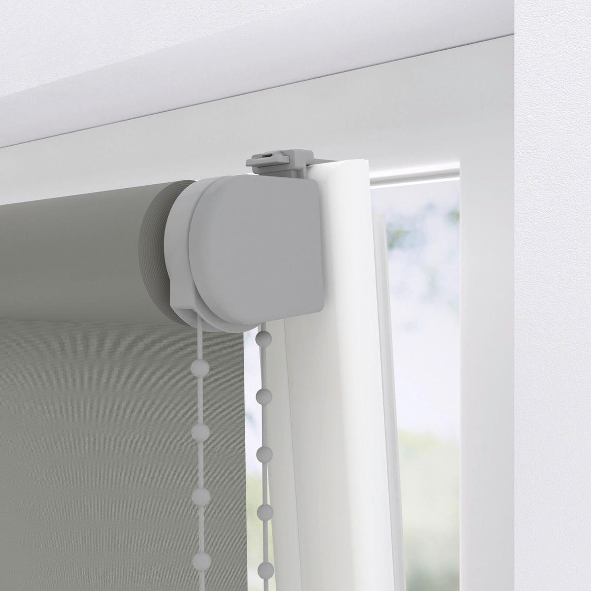 VERDUNKELUNGSROLLO  - Dunkelgrau, Basics, Textil (100/190cm)